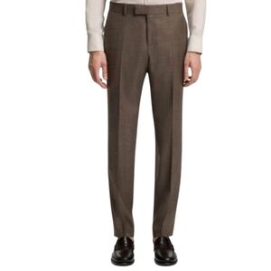 Hugo Boss Mens Pants Size 44 Regular Virgin Wool H Huge 253 Trouser Unhemmed